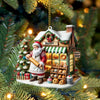 Joycorners Santa Shop Home Decor Christmas Ornament, Personalized Ornament 2D Flat LM2211