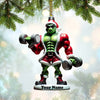 Joycorners Gym Work Out ELF Christmas Ornament, Personalized Ornament, Gymnastics Christmas Gift 2D Flat LM2211
