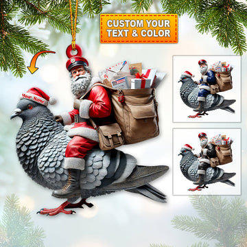 Joycorners Custom Name Postman Ornament, Postman Christmas Gift 2D Flat LM2111