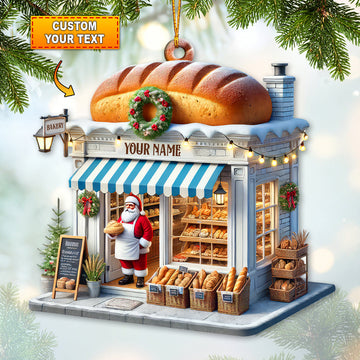 Joycorners Custom Name Bakery Shop Ornament, Bakery Love Christmas Gift53 2D Flat LM2111