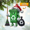 Joycorners Custom Name Cleaner Ornament, Cleaner Save The Planet 2D Flat LM2111