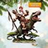 Joycorners Custom Name Dinosaur, Prehistoric People Ornament 2D Flat LM2111