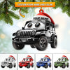 Joycorners Custom Name Jeep Ornament, Jeep Lover Christmas Gift 2D Flat LM2111