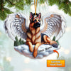 Joycorners Custom Name German Shepherd Ornament, Dog Christmas Decoration 2D Flat LM2111