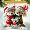 Joycorners Custom Name Christmas Couple Ornament, Couple Christmas Gift45 2D Flat LM2111