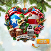 Joycorners Custom Name Puerto Rico Ornament, Christmas Gift for Puerto Rico Lover 2D Flat LM2111