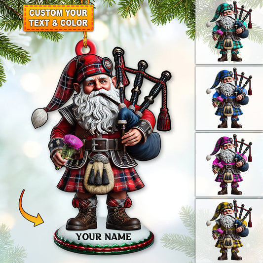 Joycorners Custom Name Scotland Ornament, Christmas Gift for Scotland Lover5 2D Flat LM2211
