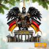 Joycorners Custom Name Germany Ornament, Christmas Gift for Germany Lover5 2D Flat LM2111