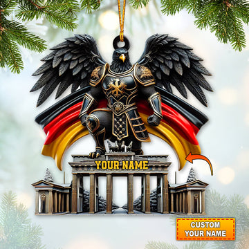 Joycorners Custom Name Germany Ornament, Christmas Gift for Germany Lover5 2D Flat LM2111