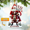 Joycorners Custom Name Scotland Ornament, Christmas Gift for Scotland Lovers 2D Flat LM2111