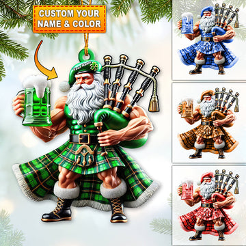 Joycorners Custom Name Scotland Ornament, Christmas Gift for Scotland Lover 2D Flat LM2211
