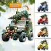 Joycorners Custom Name Jeep Ornament, Christmas Gift for Jeep Lover15 2D Flat LM2111