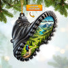Joycorners Custom Name Hiking Ornament, Hiking Lover Christmas Decoration 2D Flat LM2111
