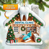 Joycorners Custom Name Dental Clinic Ornament, Christmas Gift for Dentist 2D Flat LM2211