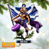 Joycorners Custom Name Scotland Ornament, Christmas Gift for Scotland Lover85 2D Flat LM2111