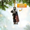 Joyccorners Custom Name SWAT Ornament, Gift For Swat Police 2D Flat LM2111