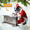 Joycorners Custom Name Welder Ornament, Christmas Gift for Welder 2D Flat LM2111