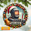Joycorners Custom Name Welder Ornament, Christmas Gift for Welder 2D Flat LM2211