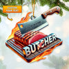 Joycorners Custom Name Butcher Ornament, Christmas Gifts 2D Flat LM2211