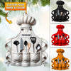 Joycorners Custom Name Chef Ornament, Christmas Gift for Cooking Lover 2D Flat LM2211