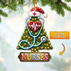 Joycorners Custom Name Nurse Ornament, Home Decor Christmas Gift 2D Flat LM2211