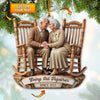 Joycorners Growing Old Together Couple, Home Decor, Christmas Ornament, Personalized Ornament 2D Flat LM2111