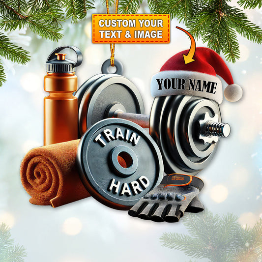 Joycorners Custom Name Gym Ornament, Gymnastics Christmas Gift 2D Flat LM2211