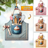 Joycorners Custom Name Baker Ornament, Christmas Gift for Baker Lover3 2D Flat LM2211