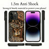 Joycorners Bass Splash Water Lightning Stripe Dark Blue Art Golden Line  Personalized Name Phone Case