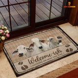 Joycorners Brahman Cattle Welcome-ish Doormat