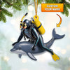 Joycorners Diving Lover, Home Decor, Christmas Ornament, Personalized Ornament1 2D Flat LM2111