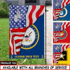 Joycorners Custom Patriotic Military Garden Flag #MT55