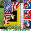 Joycorners Custom Patriotic Military Garden Flag #MT55