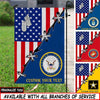 Joycorners Personalized Military Patriotic Garden Flag #MT52