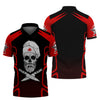CHEF SKULL - Personalized Name 3D Black & Red All Over Printed Shirt