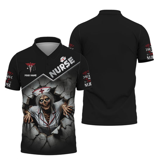 Joycorners 3D Full Print Nurse Halloween T-Shirts Personalized Name Gift For Nurse Lovers MT2509