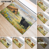 Joycorners Sweet Farm Custom Name Cow Welcome Doormat (8 Cattle Breeds)