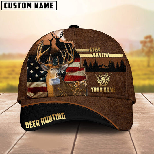 Joycorners Deer Hunting American Flag Pattern Personalized Cap 3D Printed Multicolor (6 colors)