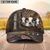 Joycorners Patriotic Cattle Farmer Cap Gift Custom Name 3D Cap (10 Breeds)