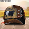 Joycorners Cow Rancher  Cattle Farmer Tooled Pattern Cap Gift Custom Name 3D Cap (10 Breeds)