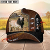 Joycorners Cow Rancher  Cattle Farmer Tooled Pattern Cap Gift Custom Name 3D Cap (10 Breeds)