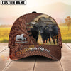 Joycorners Rustic Cow Western Tooled Pattern Cattle Rancher Gift Custom Name 3D Cap (10 Breeds)