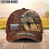 Joycorners Rustic Cow Western Tooled Pattern Cattle Rancher Gift Custom Name 3D Cap (10 Breeds)