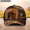 Joycorners Camo Cow Farm Cap Gift Custom Name 3D Cap (10 Breeds)