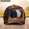 Joycorners Rustic Cow Western Tooled Pattern Custom Name 3D Cap (10 Breeds)