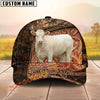Joycorners Rustic Cow Western Tooled Pattern Custom Name 3D Cap (10 Breeds)
