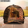 Joycorners Rustic Cow Western Tooled Pattern Custom Name 3D Cap (10 Breeds)