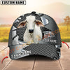 Joycorners Cow Torn Metal Honeycomb Steel Custom Name 3D Cap (10 cattle Breeds)