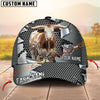 Joycorners Cow Torn Metal Honeycomb Steel Custom Name 3D Cap (10 cattle Breeds)