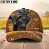 Joycorners Cow Family Rustic Leather Farm View Custom Name 3D Cap (10 cattle Breeds)